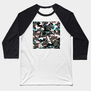 Exotic Jungle / Maximalist Pattern Baseball T-Shirt